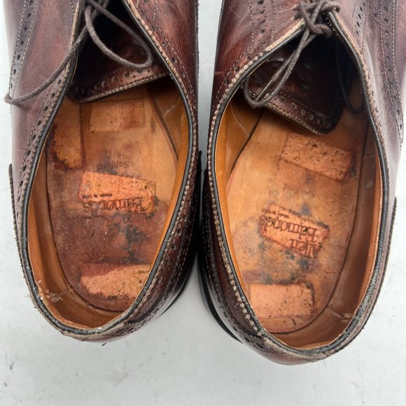 Allen Edmonds Sanford Men`s Size 15 E Leather  Brown Cap Toe Brown Oxford Shoes main image 12
